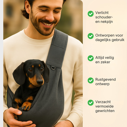 SnugCarry Draagzak voor Huisdieren – Zacht, Ademend en Ergonomisch – Ideaal voor Wandelen en Reizen met Honden en Katten tot 7,5 kg - 1