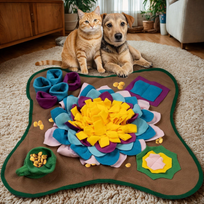 Snuffelmat voor Honden - Mentale Stimulatie, Vermindert Verveling en Stress, Wasbaar en Duurzaam, Geschikt voor Alle Rassen - 1