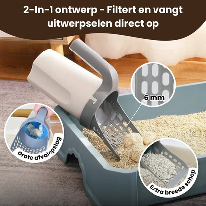 Kattenbakschep - Eenvoudig en Handsfree Opruimen