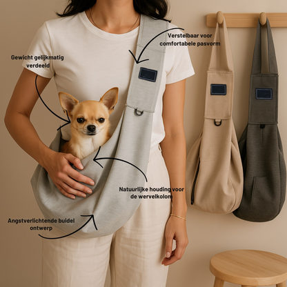 SnugCarry Draagzak voor Huisdieren – Zacht, Ademend en Ergonomisch – Ideaal voor Wandelen en Reizen met Honden en Katten tot 7,5 kg - 2