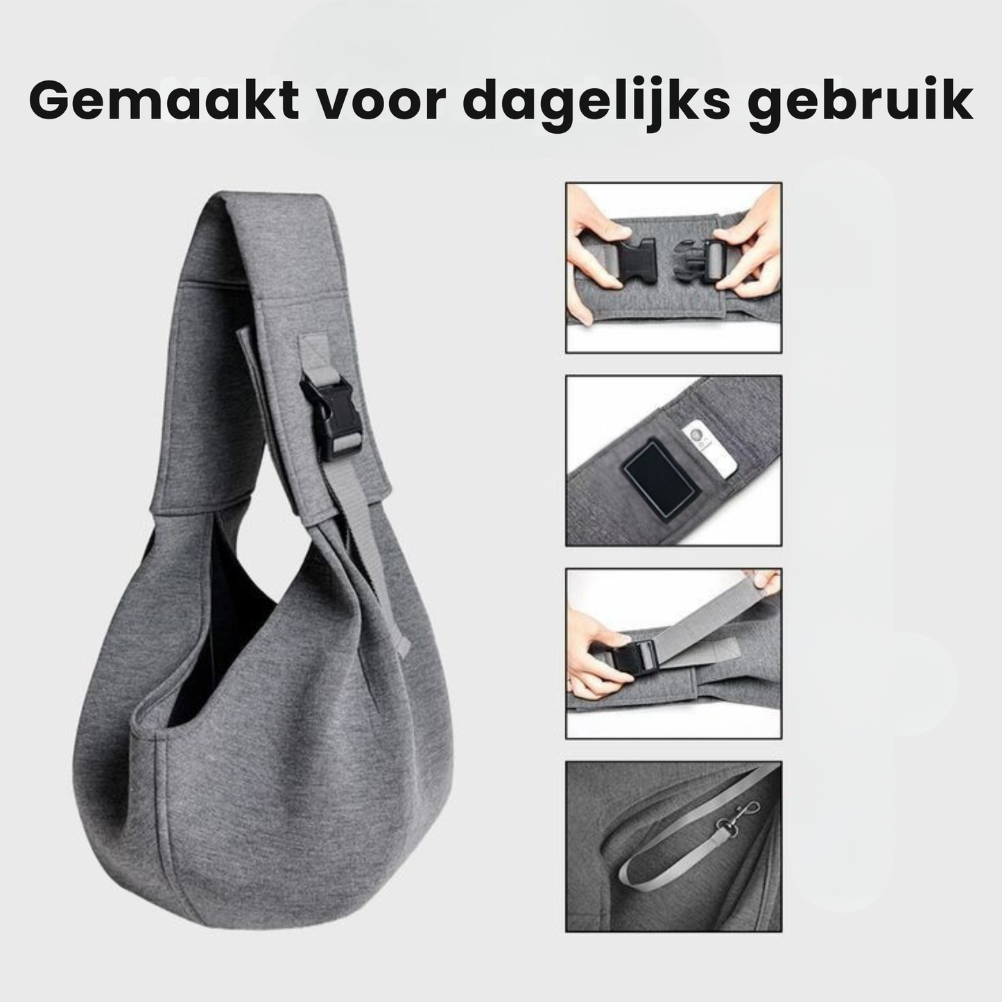 SnugCarry Draagzak voor Huisdieren – Zacht, Ademend en Ergonomisch – Ideaal voor Wandelen en Reizen met Honden en Katten tot 7,5 kg - 5