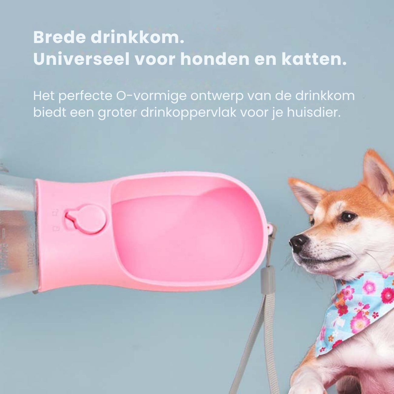 Slimme 3-in-1 Waterfles voor Honden met Snack- en Poepzakjeshouder – Altijd Vers Water en Hygiënisch Onderweg - 4