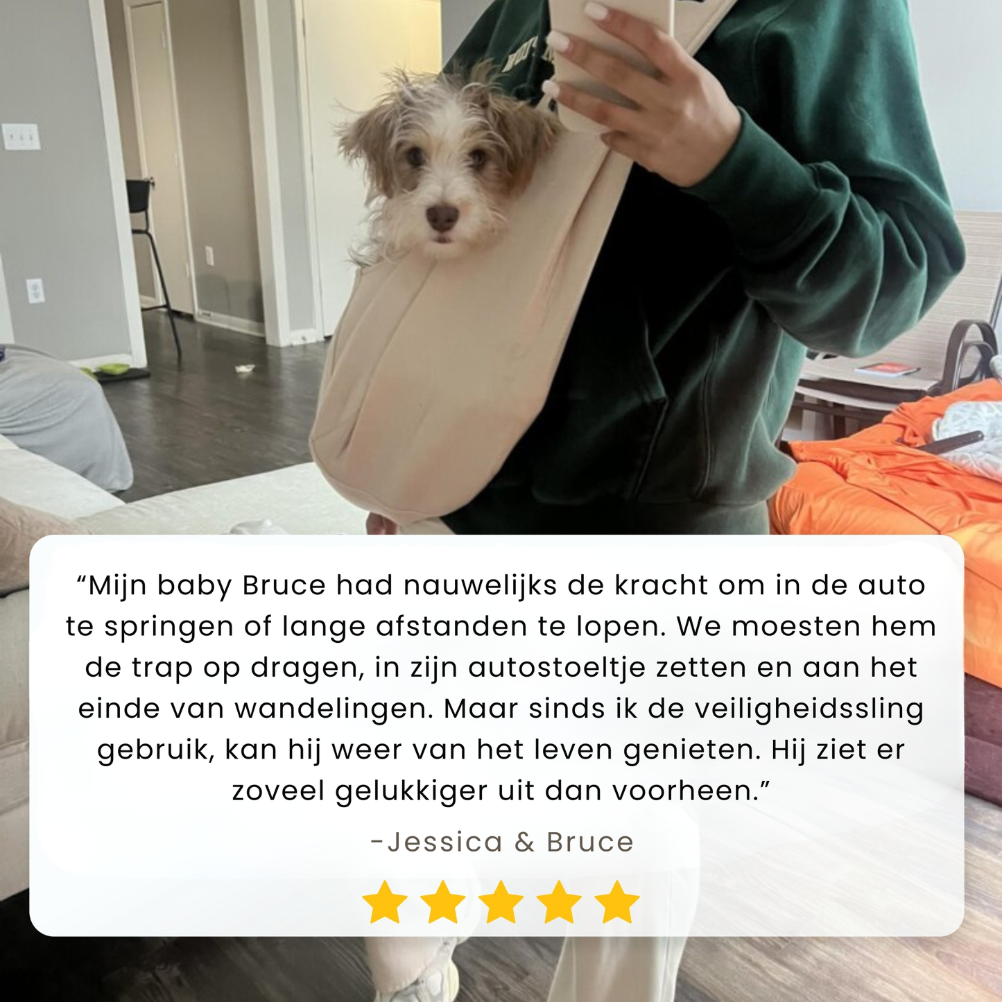 SnugCarry Draagzak voor Huisdieren – Zacht, Ademend en Ergonomisch – Ideaal voor Wandelen en Reizen met Honden en Katten tot 7,5 kg - 4