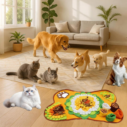Snuffelmat voor Honden - Mentale Stimulatie, Vermindert Verveling en Stress, Wasbaar en Duurzaam, Geschikt voor Alle Rassen - 5