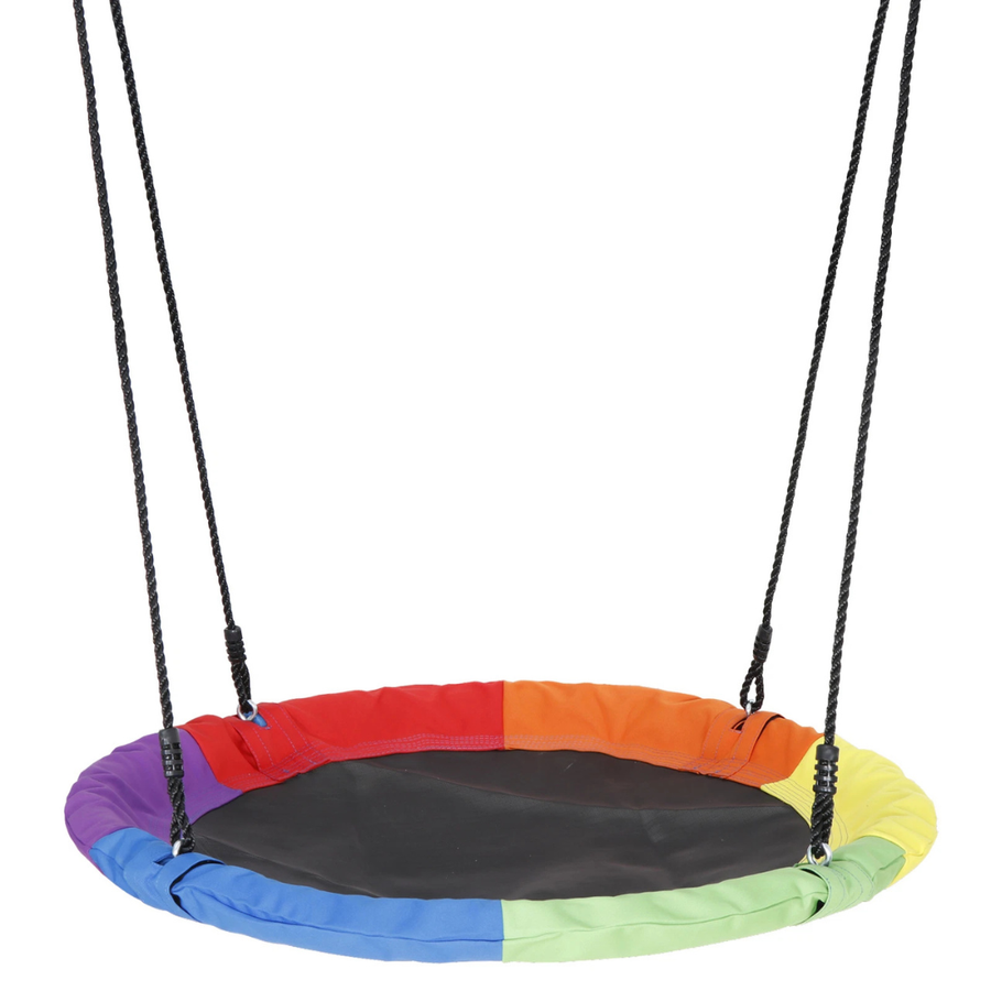Adventure Swing | 40 Saucer Tree Swing with Durable Fabric | Safe Outdoor Fun for Kids 0