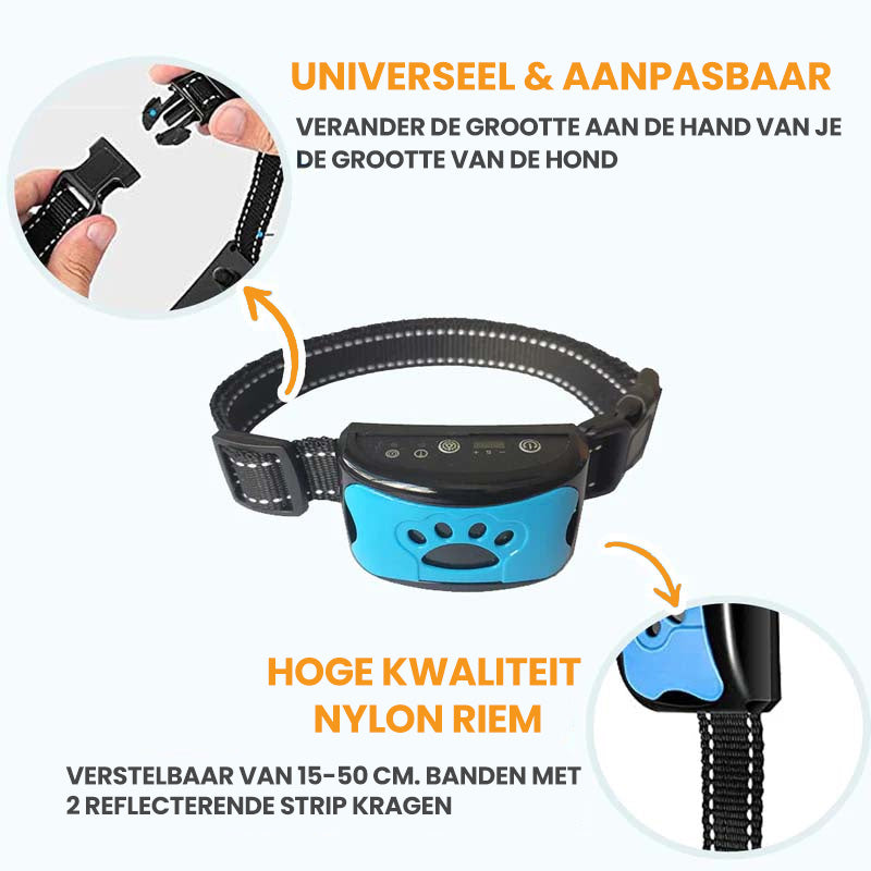 Anti Blaf Halsband – Geluidsgolven Technologie, Waterdicht & Verstelbaar voor Honden 5