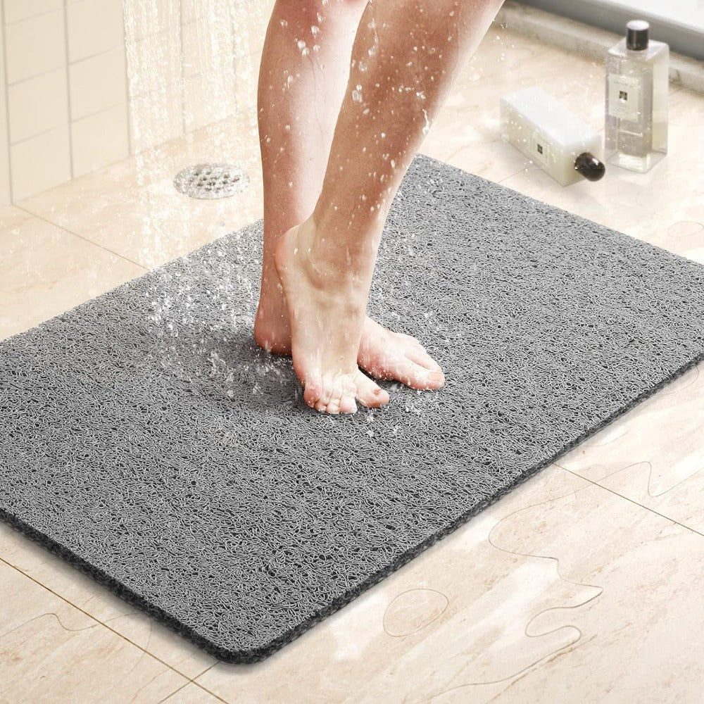 AquaLuxe | Antislip Shower Mat with Hygienic Drainage System | Soft Texture for Safe and Comfortable Showers 2