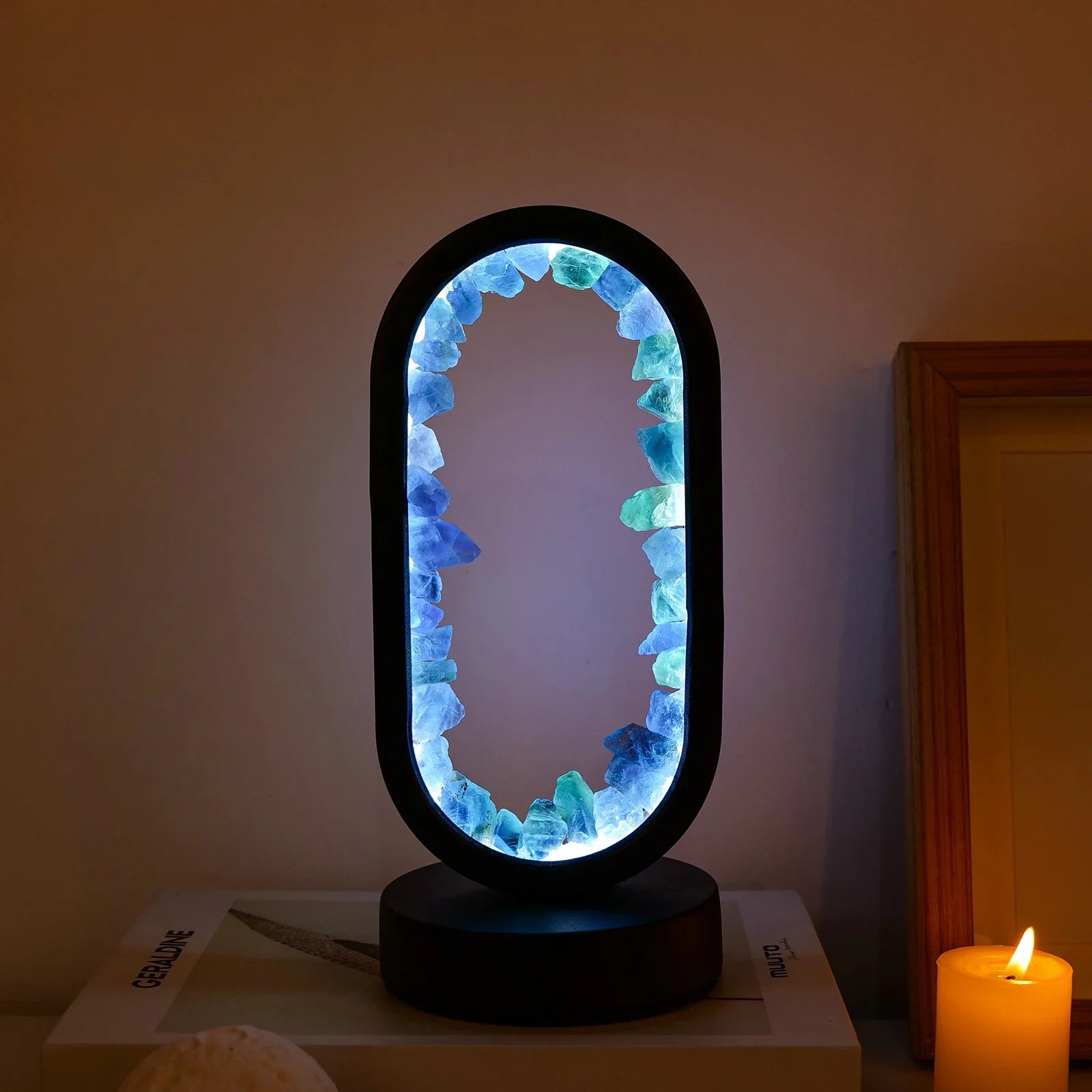 Natural Amethyst Lamp | Unique Handmade Crystal Décor with Soft Ambient Light | Tranquil Illumination for Relaxation 2