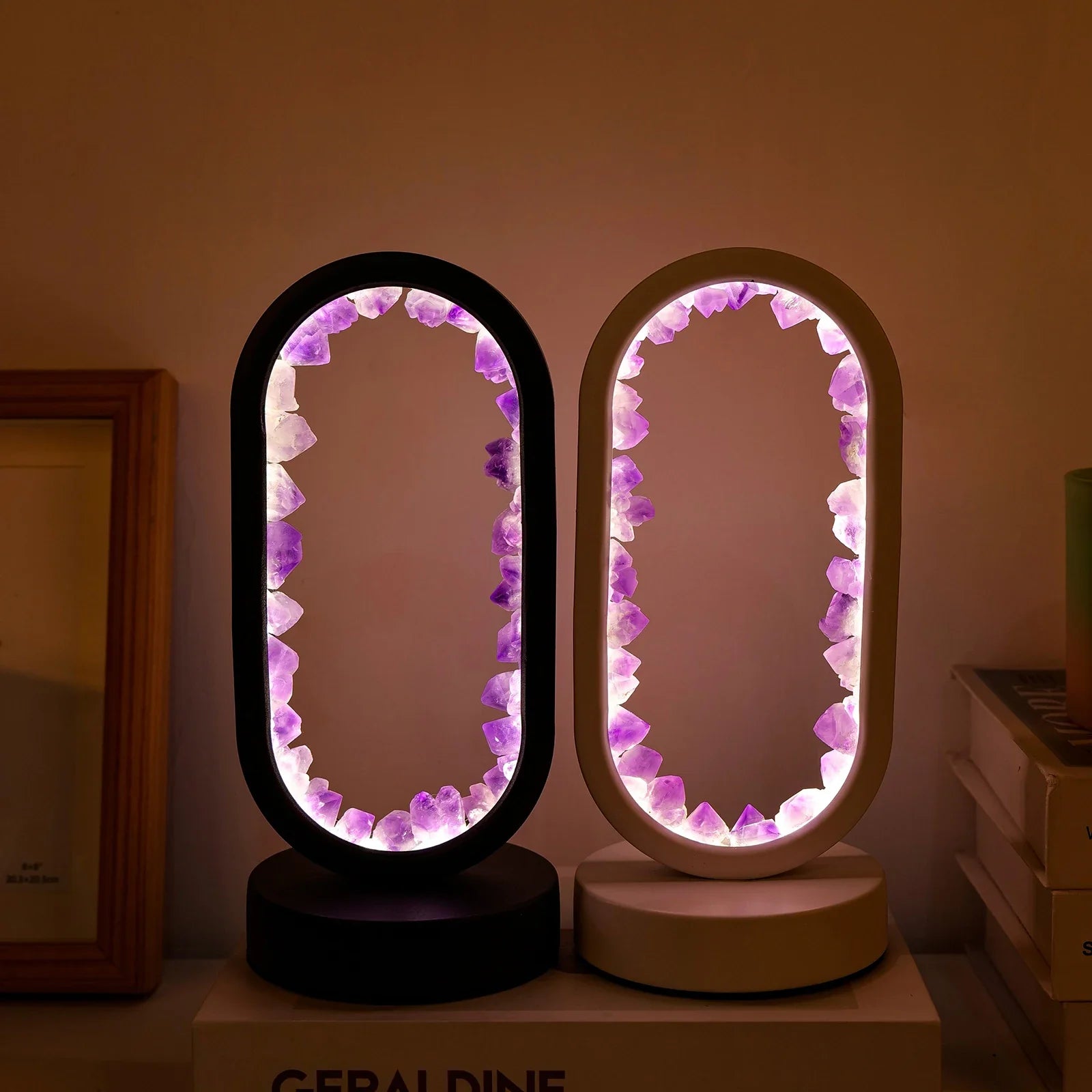 Natural Amethyst Lamp | Unique Handmade Crystal Décor with Soft Ambient Light | Tranquil Illumination for Relaxation 5