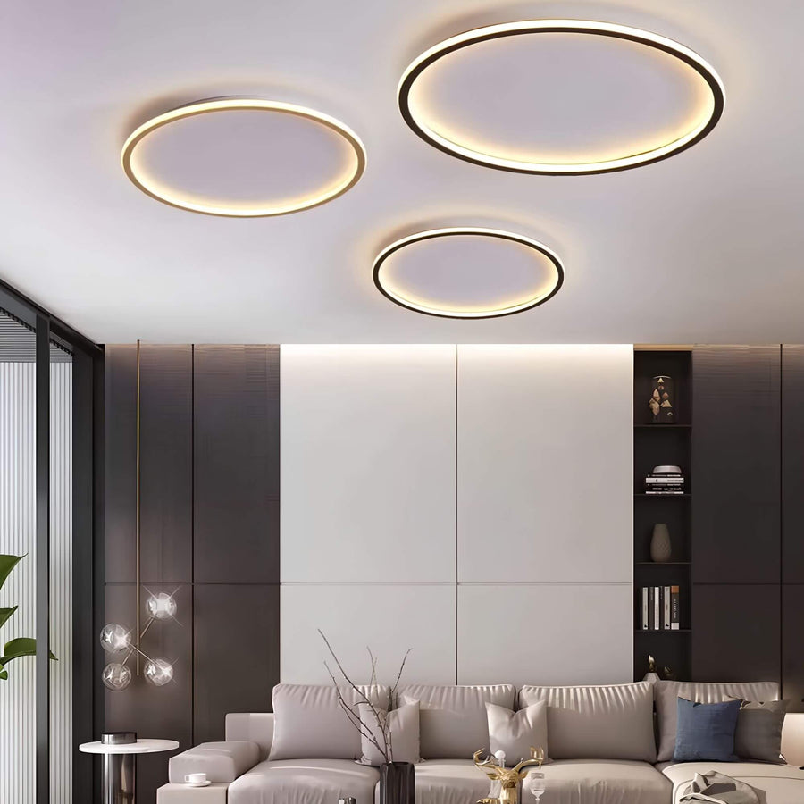 Aurora Globe | LED Flush Mount Ceiling Light with Scandinavian Design | Energy-Efficient Fixture for Cozy Atmosphere 1