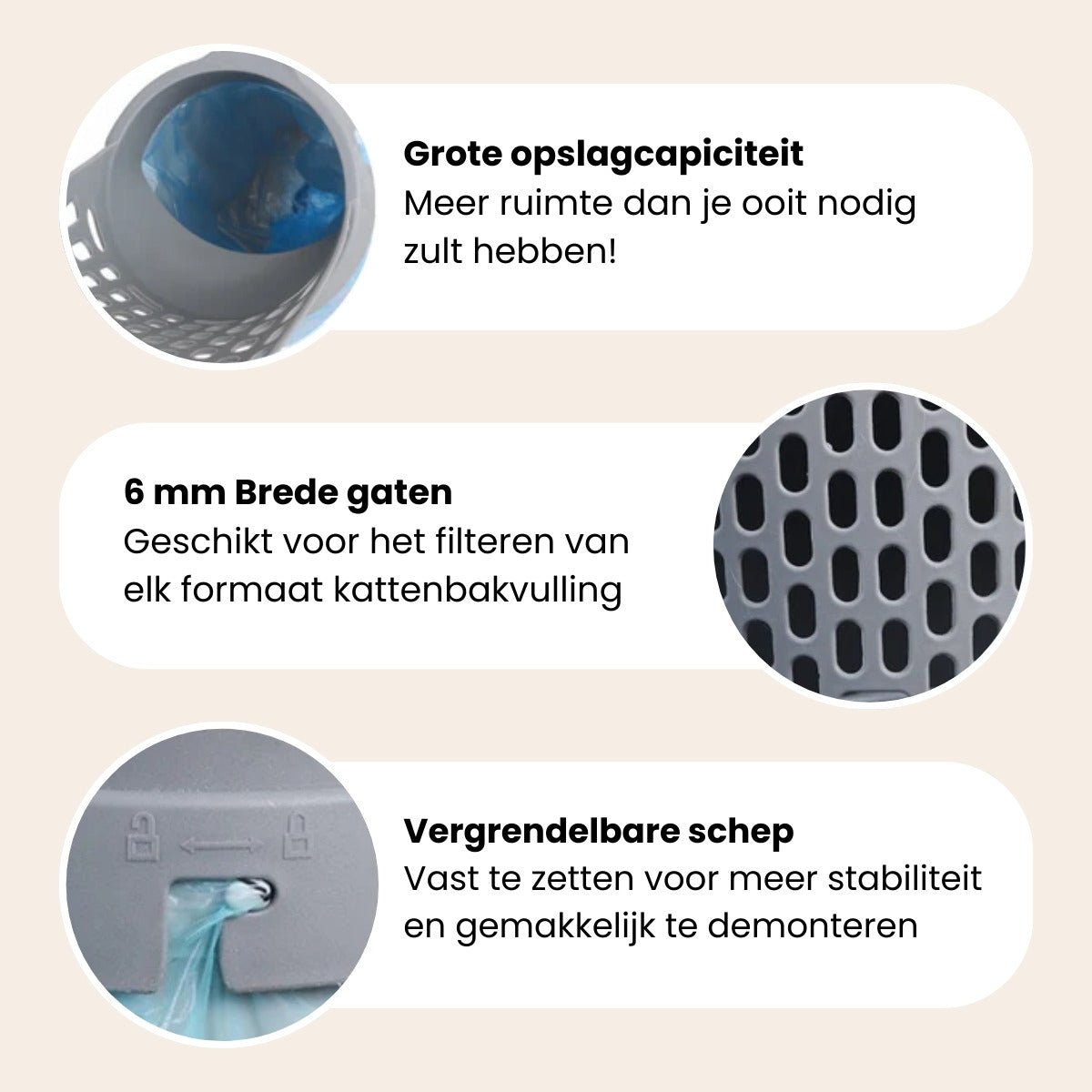 CharmPaws Kattenbakschep - Eenvoudig en Handsfree Opruimen 4