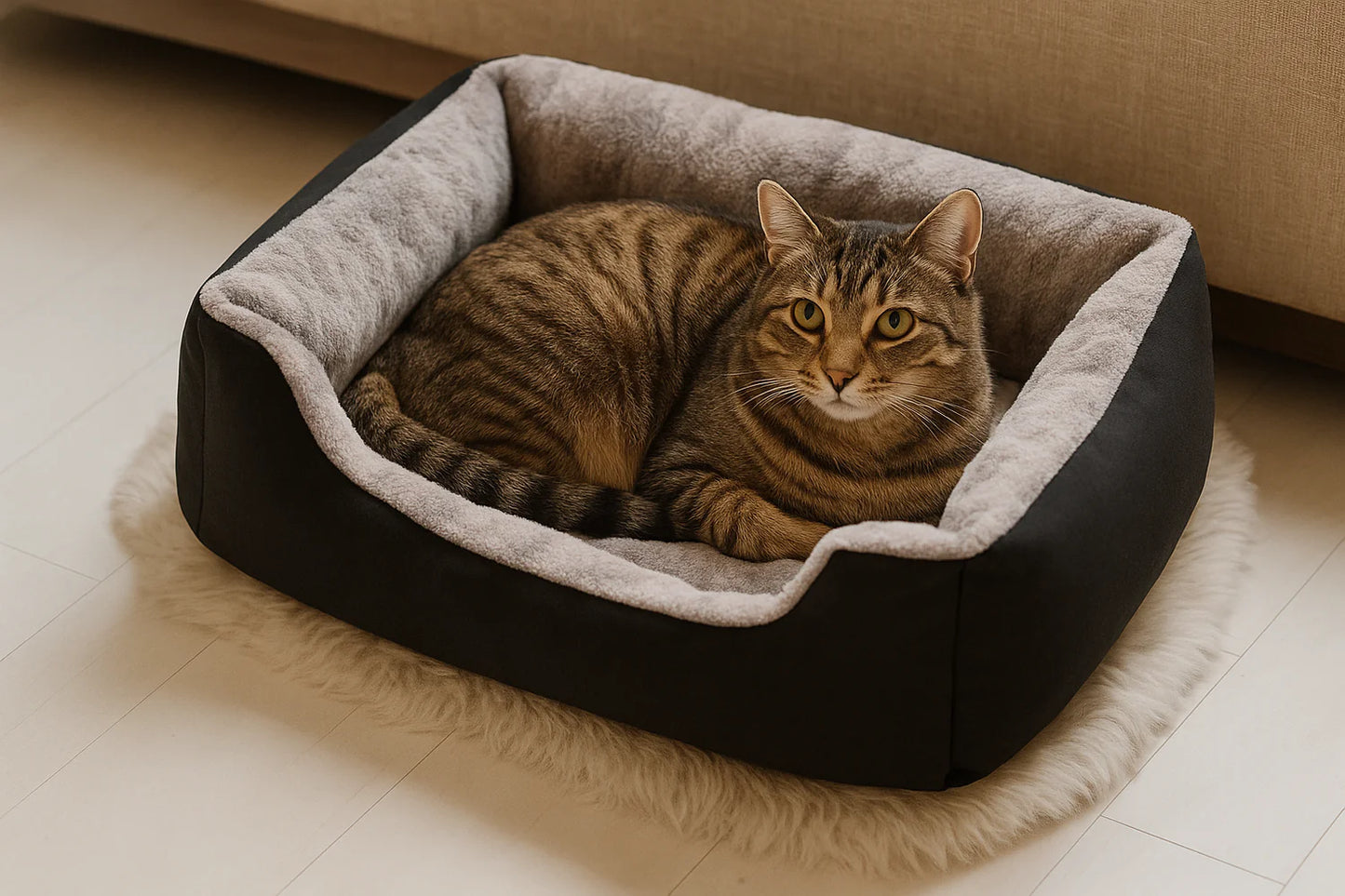 Zacht en Warm Droombed voor Katten en Honden – Orthopedische Ondersteuning en Makkelijk Schoon te Maken, Minimalistisch Design - 3