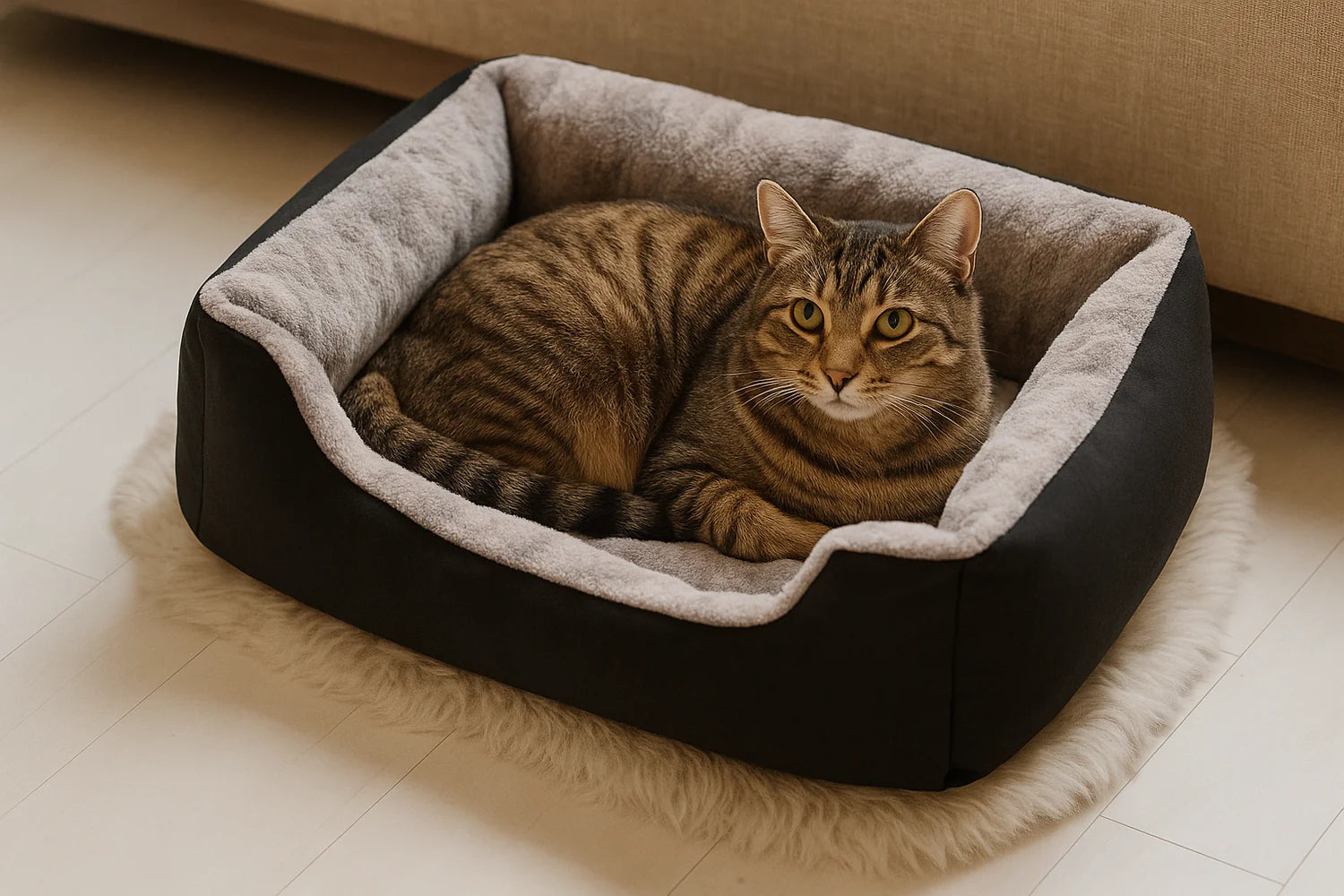 Zacht en Warm Droombed voor Katten en Honden – Orthopedische Ondersteuning en Makkelijk Schoon te Maken, Minimalistisch Design - 3