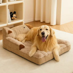 Comfort Haven | Pet Sofa Bed with Washable Cover & Anti-Slip Base | Cozy Resting Spot for Dogs and Cats 1