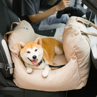 PawRide Luxe | Dog Car Seat with Safety Belt & Waterproof Cover | Comfortable Travel for Small Dogs 5