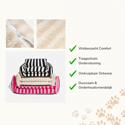 CoziNest Hondenbed Sofa voor Warmte en Comfort 6
