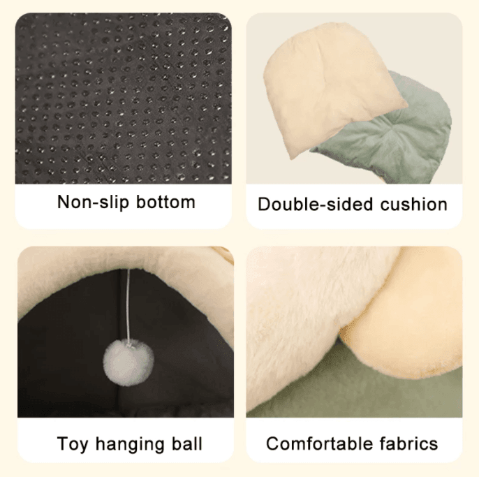 CuddlePaw Kattenbed | Warm en Comfortabel Nest voor Katten 5