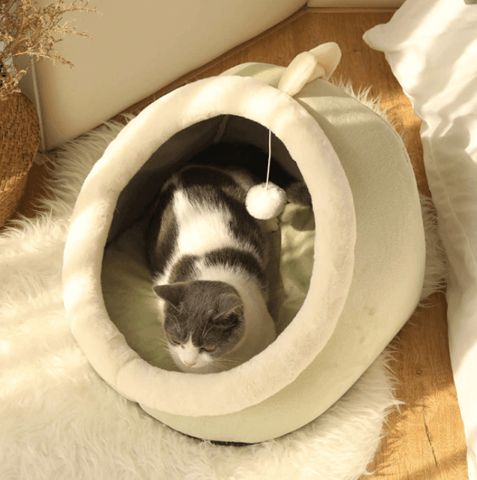 CuddlePaw Kattenbed | Warm en Comfortabel Nest voor Katten 8