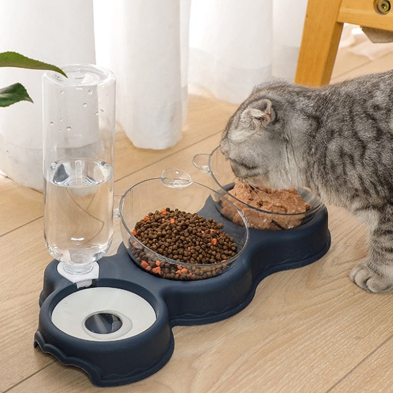 HydraBowl | 3-in-1 Pet Feeding Station with Ergonomic Design | Automatic Water Dispenser for Healthier Eating 2