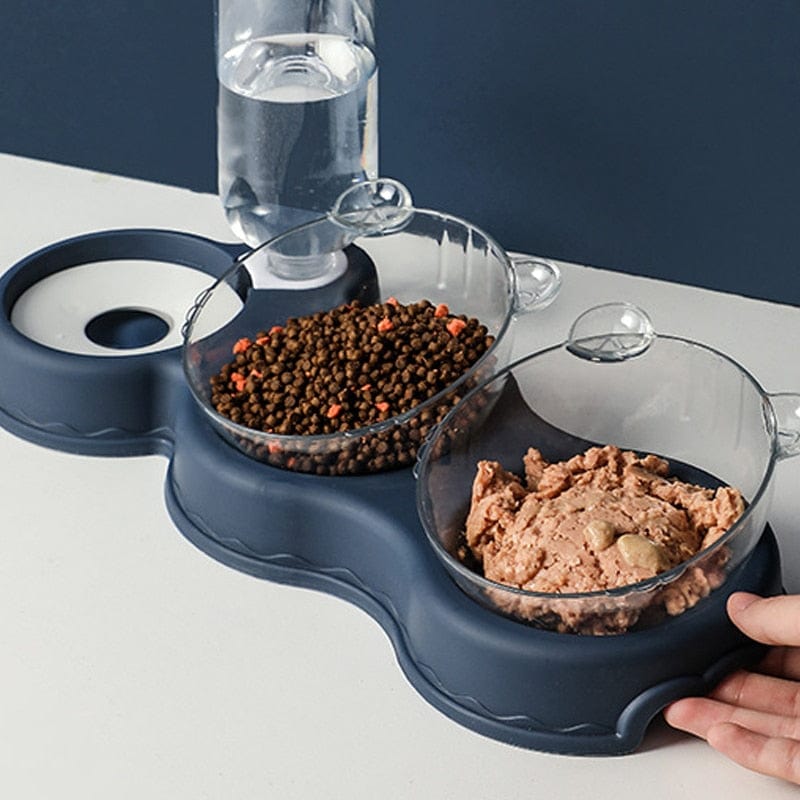 HydraBowl | 3-in-1 Pet Feeding Station with Ergonomic Design | Automatic Water Dispenser for Healthier Eating 5