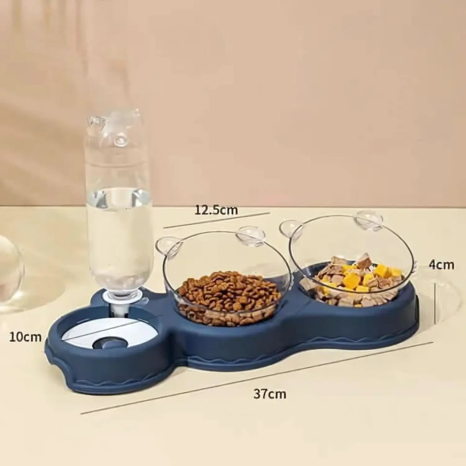 HydraBowl | 3-in-1 Pet Feeding Station with Ergonomic Design | Automatic Water Dispenser for Healthier Eating 7