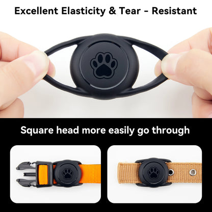 Duurzame Airtag Halsbandhouder Voor Huisdieren - Veilig En Waterdicht 1