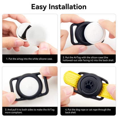 Duurzame Airtag Halsbandhouder Voor Huisdieren - Veilig En Waterdicht 3
