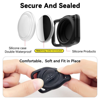 Duurzame Airtag Halsbandhouder Voor Huisdieren - Veilig En Waterdicht 4