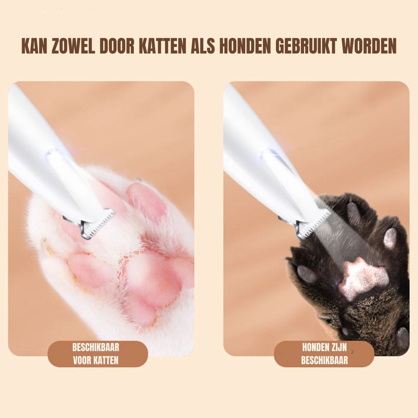 Elektrische Poottrimmer voor Katten en Honden | Stressvrije Verzorging 2