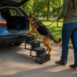 Cosmabella | Foldable Dog Steps with Anti-Slip Design | Durable and Joint-Friendly Access for Pets 1
