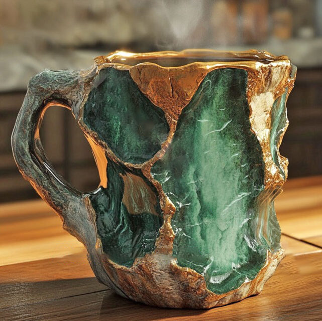 GemBrew | Mineral Crystal Coffee Mugs with Elegant Design | Durable for Luxurious Enjoyment 3