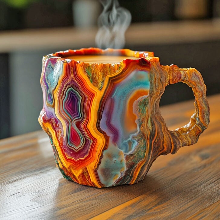 GemBrew | Mineral Crystal Coffee Mugs with Elegant Design | Durable for Luxurious Enjoyment 5