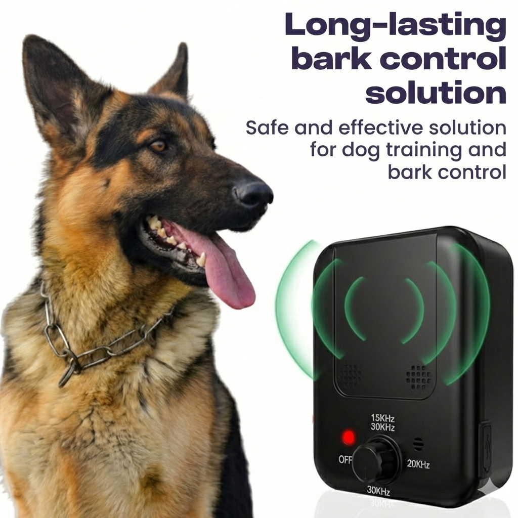 BarkBuddy | Ultradźwiękowy treser psów z automatycznym wykrywaniem | Delikatna korekta dla spokojnego zachowania