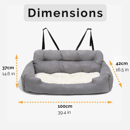 Katoenen Hondenmand Voor Auto - Comfortabele Reis Voor Huisdieren 5