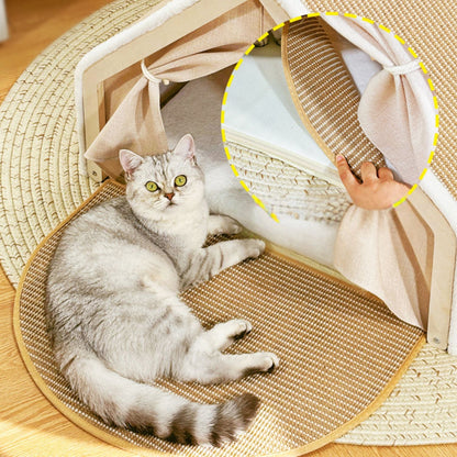 Knus Kattenhuis Met Krabdak Voor Comfortabele Rust 3