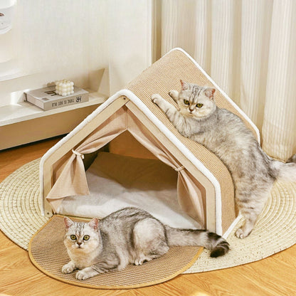 Knus Kattenhuis Met Krabdak Voor Comfortabele Rust 5