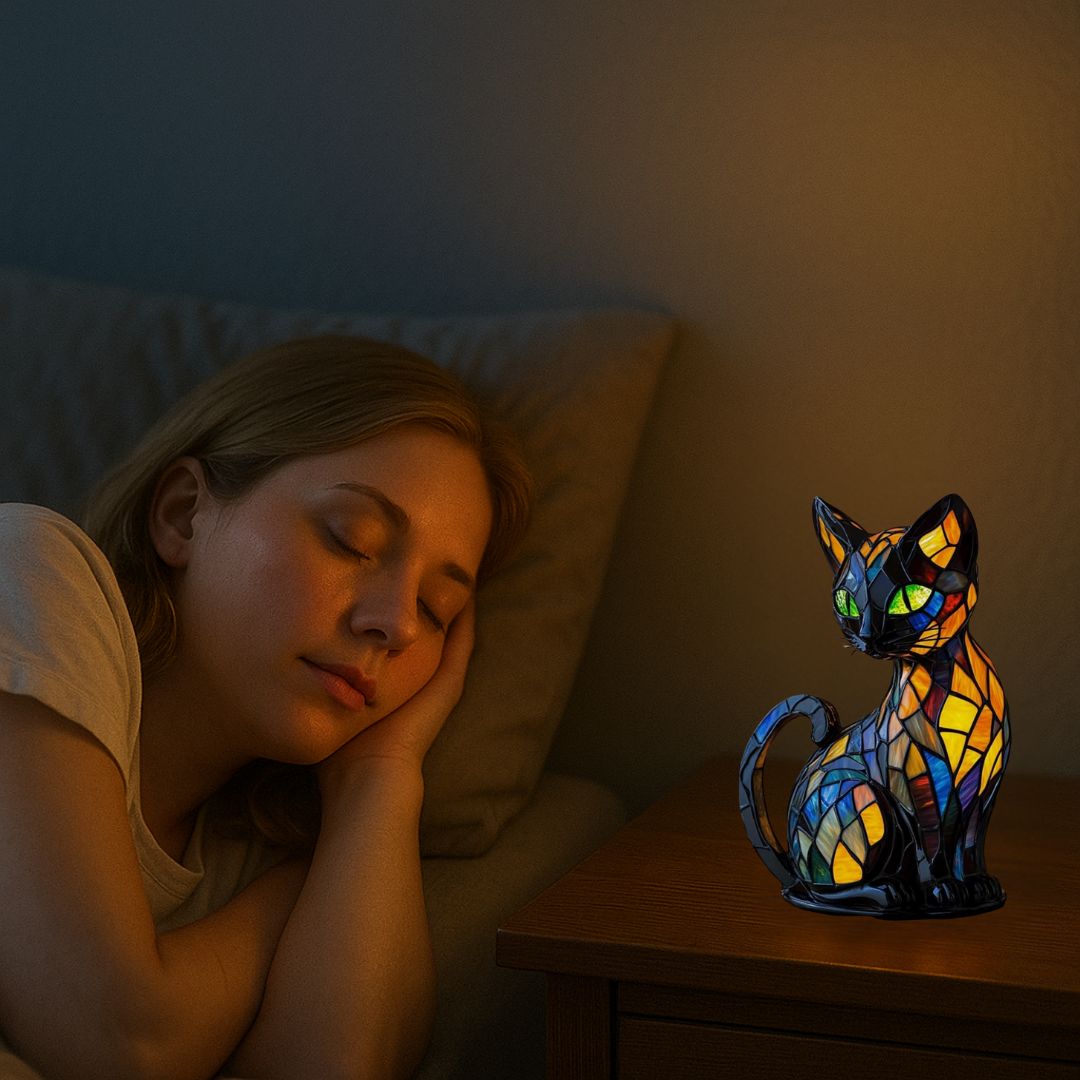 LichtKat | LED Cat Lamp with Handmade Design & Soft Glow | Unique Home Decor for Cat Lovers 5