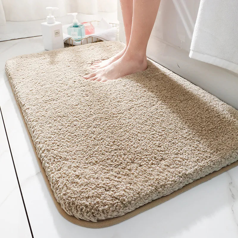 CloudLuxe | Microfiber Bath Mat with Non-Slip Backing | Extra Thick & Absorbent for Comfort 4