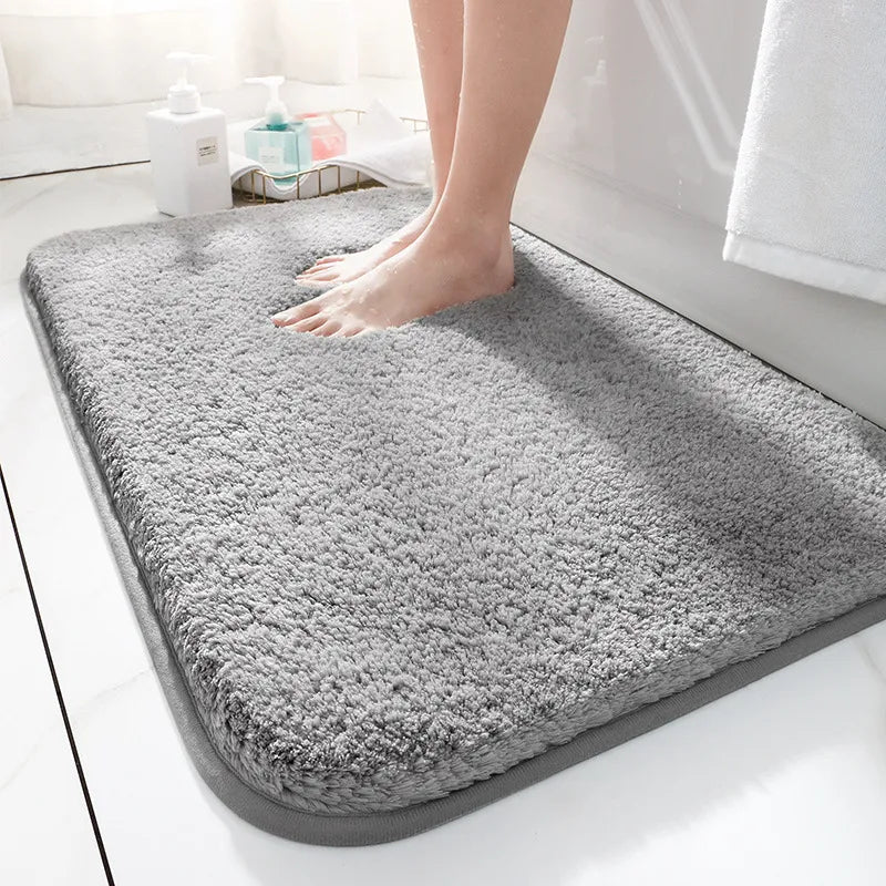 CloudLuxe | Microfiber Bath Mat with Non-Slip Backing | Extra Thick & Absorbent for Comfort 5