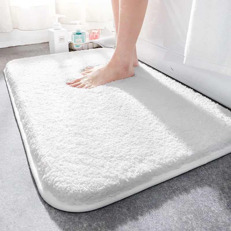 CloudLuxe | Microfiber Bath Mat with Non-Slip Backing | Extra Thick & Absorbent for Comfort 6