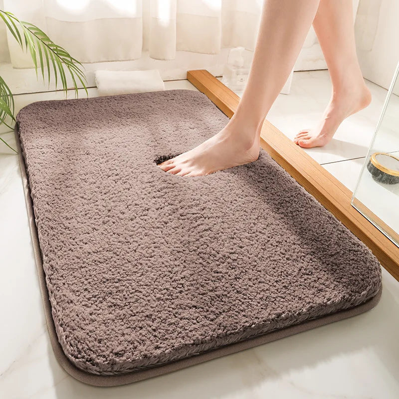 CloudLuxe | Microfiber Bath Mat with Non-Slip Backing | Extra Thick & Absorbent for Comfort 8