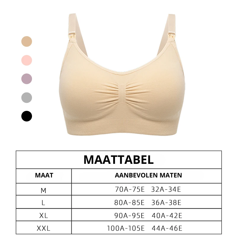 Comfortabele Borstvoedingsbeha – Zacht, Naadloos & Functioneel