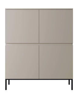 Naduvi Collection Kate Modern Sideboard Cabinet with Slim Steel Base