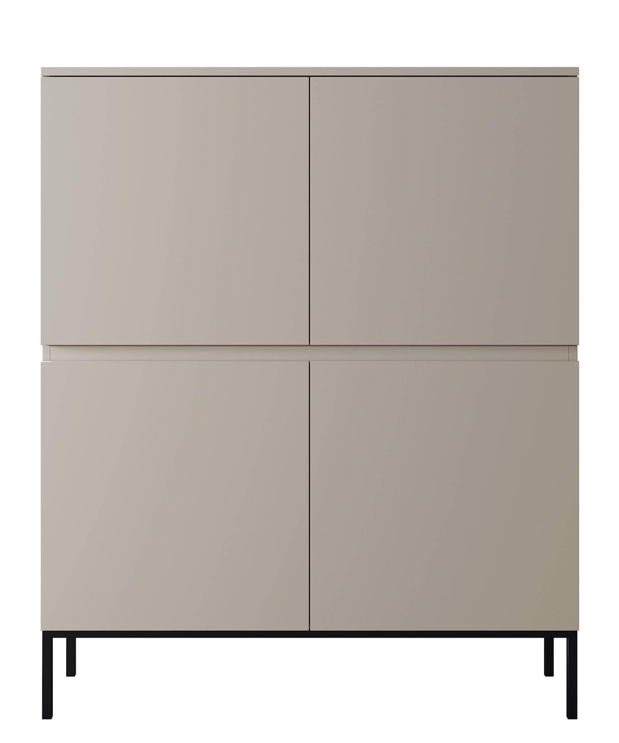 Naduvi Collection Kate Modern Sideboard Cabinet with Slim Steel Base
