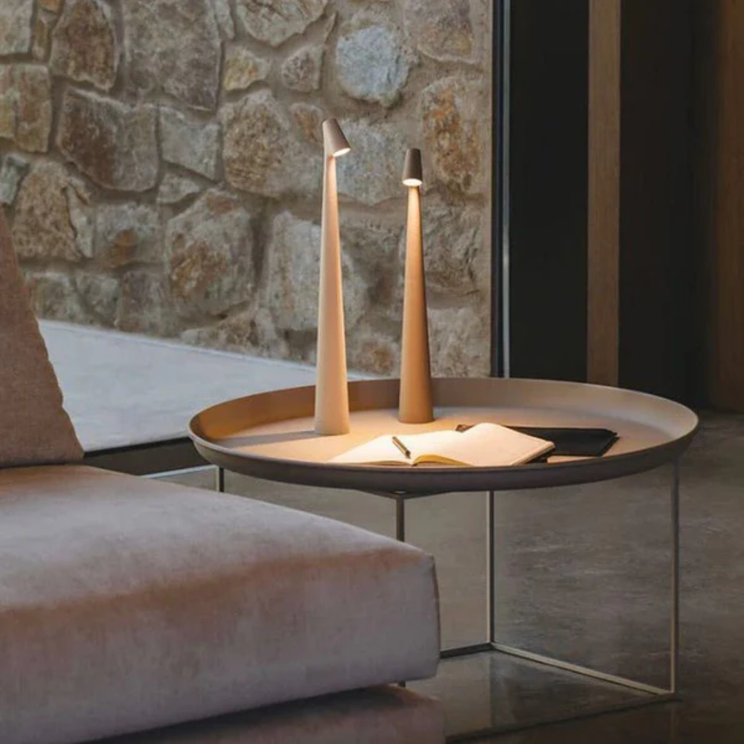 SlimShine | Wireless LED Table Lamp with Touch Control | Scandinavian Design for Cozy Ambiance 4