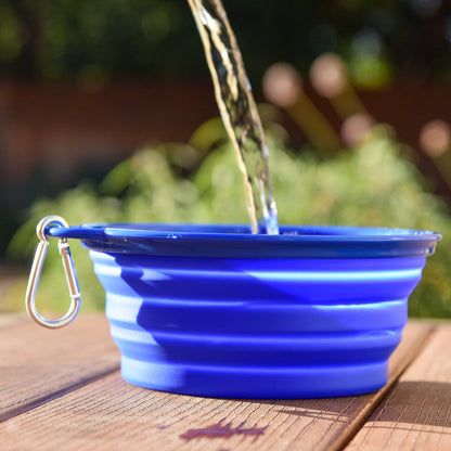 Opvouwbare Siliconen Voerbak voor Honden - Gemak Onderweg 4