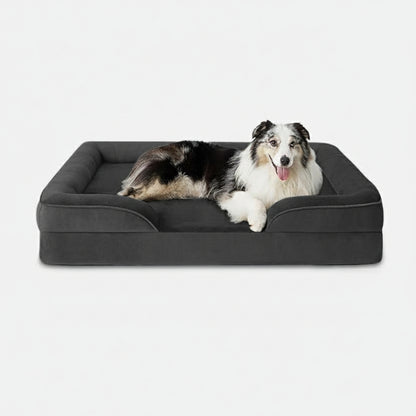 Premium Orthopedisch Hondenbed met Traagschuim, 4-Zijdige Bolsters en Antislip Onderzijde 11