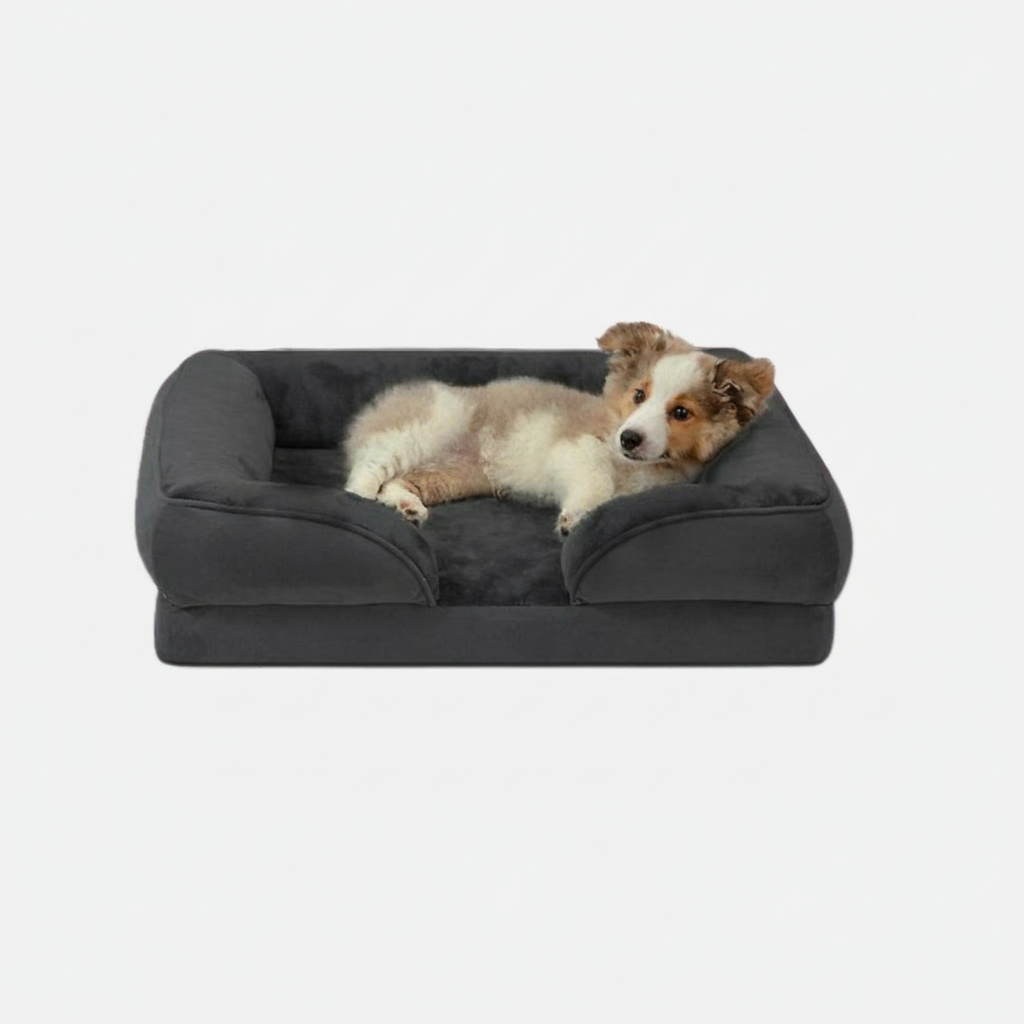 Premium Orthopedisch Hondenbed met Traagschuim, 4-Zijdige Bolsters en Antislip Onderzijde 13