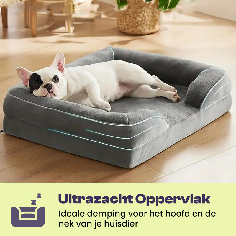 Premium Orthopedisch Hondenbed met Traagschuim, 4-Zijdige Bolsters en Antislip Onderzijde 3
