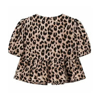 Aria Leopard Print Blouse | Lightweight Fabric with Elegant Button-Down Design | Trendy Animal Print Shirt for Casual & Sophisticated Occasions